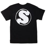 Sunday Hard Print T-Shirt - Black With White Ink