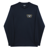 Vans Full Patch Back Long Sleeve T-Shirt - Navy/Samoan Sun
