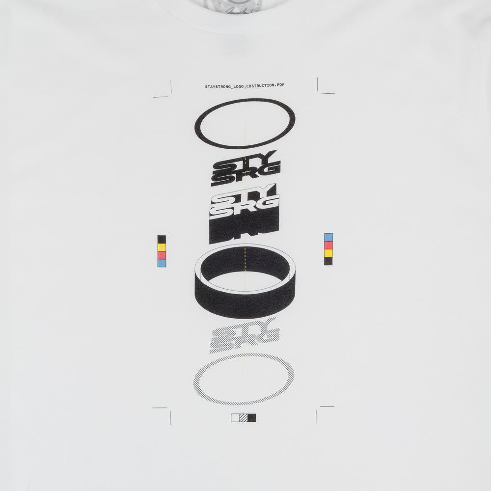Stay Strong x Jonny Mole Construction T-Shirt - White