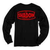 Shadow T -shirt a manica lunga settoria - nero