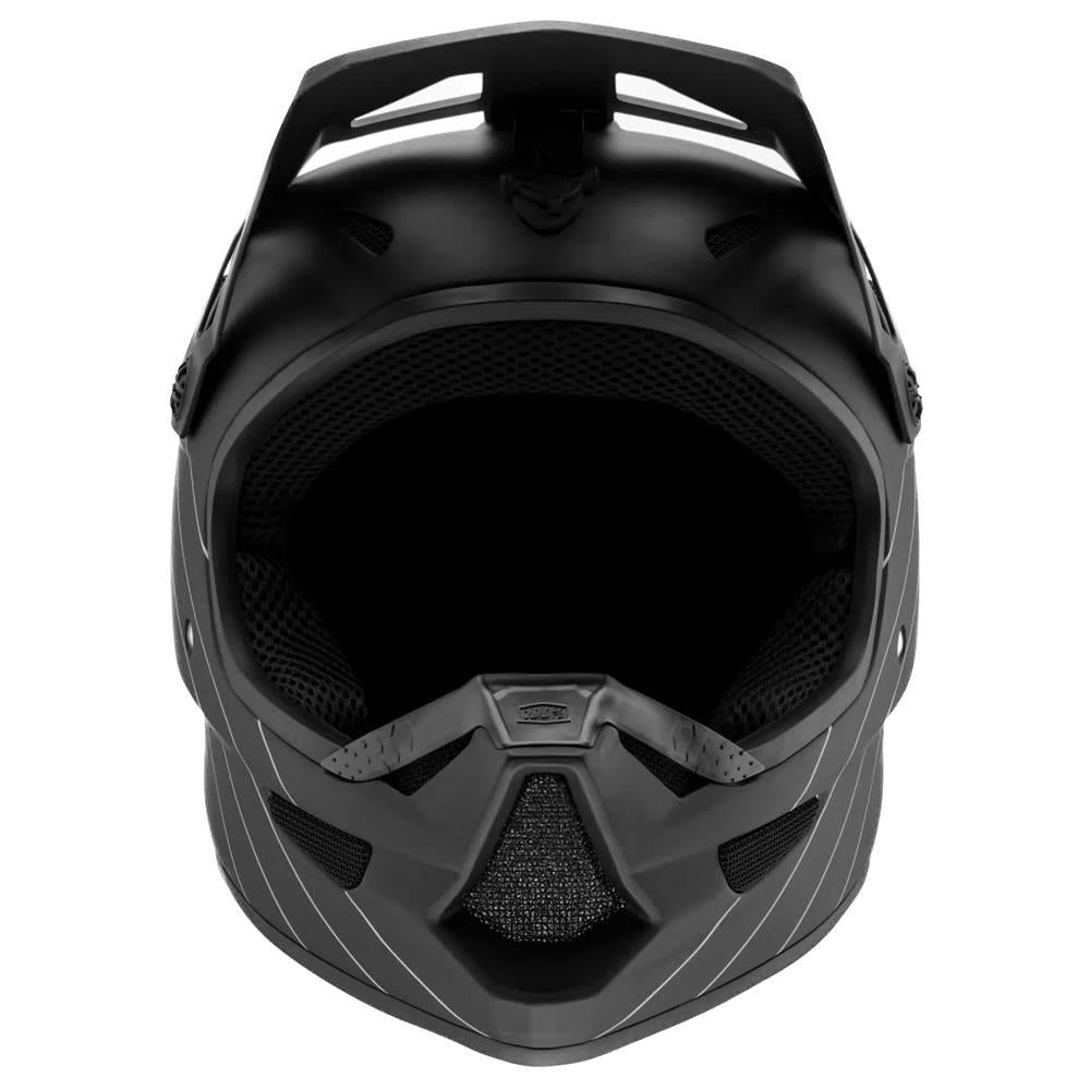 100% Status Race Helm - Unverzichtbar Schwarz
