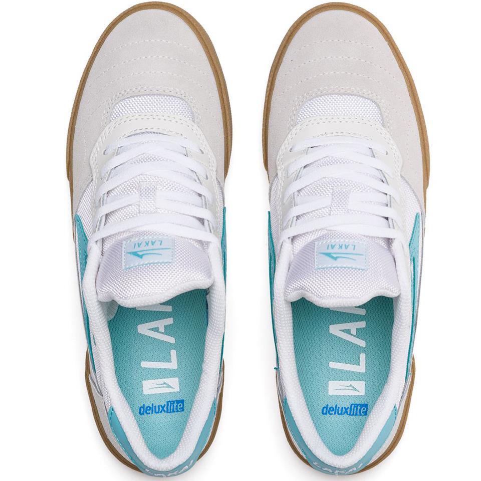 Lakai Cambridge - White/Teal Suede
