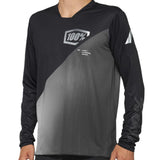 Maglie da gara al 100% R-core-X a manica lunga 2022-nero/grigio
