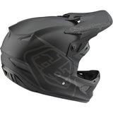 Troy Lee D3 Fiberlite Rennen Helm - Mono Schwarz