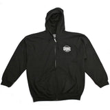 Fonte dal maglione a cappuccio Zip - Nero