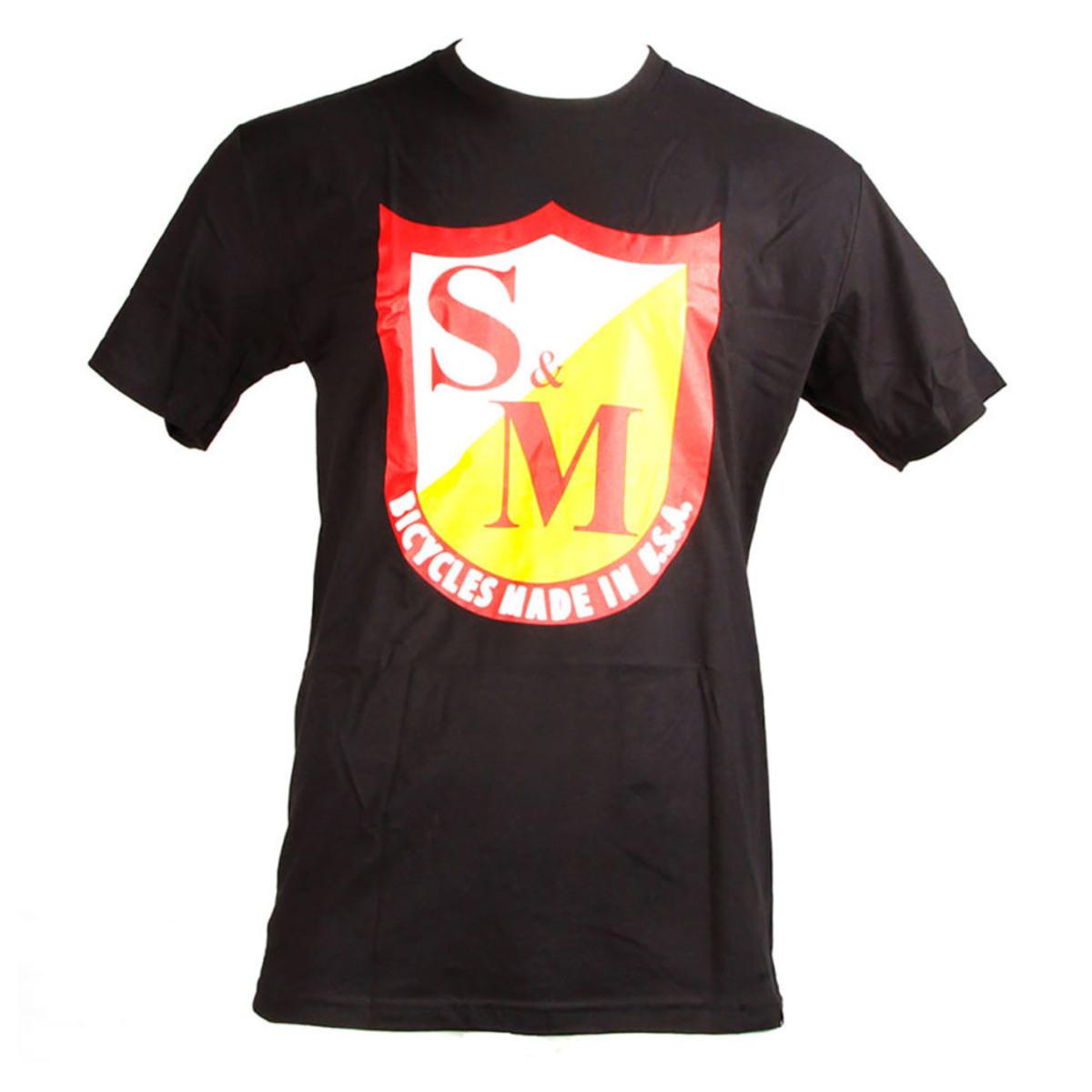 S&M Klassisches Schild -T -Shirt - Schwarz