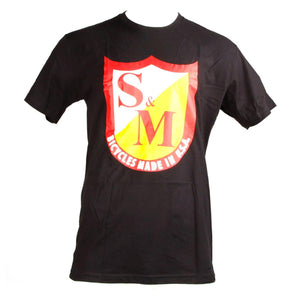 S&M Klassisches Schild -T -Shirt - Schwarz