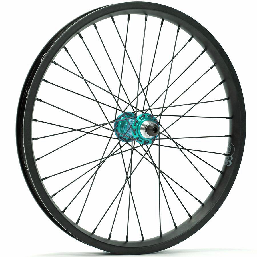 Profile Mini / Cinema 888 / Titanium Spokes Front Custom Wheel