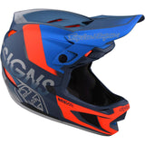 Troy Lee D4 Composite Race Helm - Qualifikationsschlag/Rot