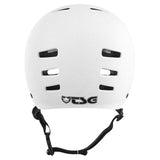 TSG Evolution Casque de couleur solide pour jeunes - White en satin