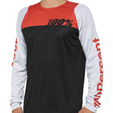 100% R -Core Langarm 2022 Renntrikot - Schwarz/Rennfahrer Red