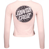 Santa Cruz Frauen schreien Paisley Dot Langarm T -Shirt - Kreide Pink