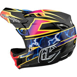 Troy Lee D4 Carbon Race Helm - Blitz/Schwarz