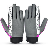 Stay Strong Chev -Streifen -Jugendhandschuhe - Pink