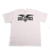 T-shirt de poche à griffe source - blanc