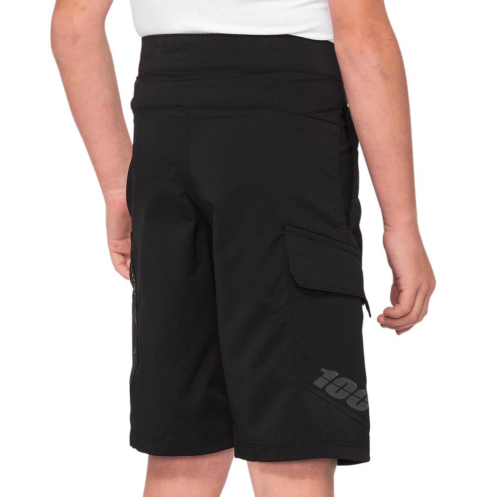100% Ridecamp Youth Rennen Shorts - Schwarz