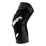 100% Ridecamp Race Knieschützer - Grau/Leder/Schwarz