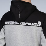 Stay Strong Corte la sudadera con capucha - negro/gris