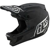 Troy Lee D4 Carbon Renn-Helm - Stealth Schwarz/Silver