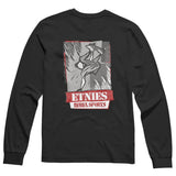 Etnies T -shirt ribelle a maniche lunghe retrò - nero