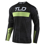 Troy Lee Sprint Ultra Race Jersey - Schmutzschwarz/Glo Grün