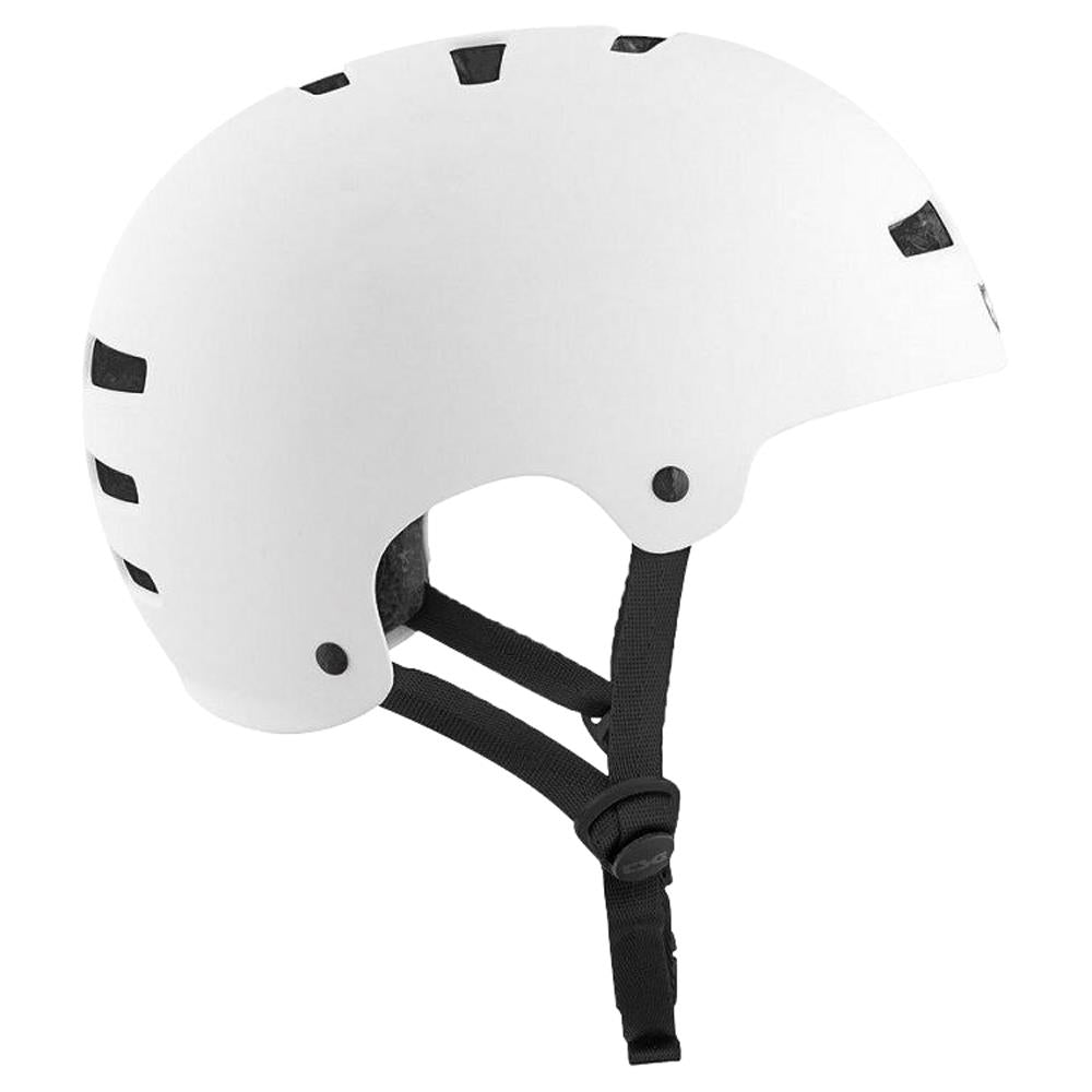 TSG Evolution Jugendliche Festfarbhelm - Satin Weiß