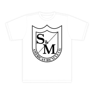 S&M Big Shield T -Shirt - schwarz auf Weiß