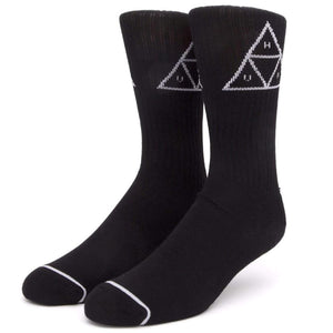 Huf Triple Dreieck Crew Sock - Schwarz