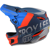Troy Lee D4 Composite Race Helm - Qualifikationsschlag/Rot