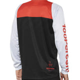 100% R -Core Langarm 2022 Renntrikot - Schwarz/Rennfahrer Red