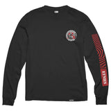Etnies T -shirt ribelle a maniche lunghe retrò - nero