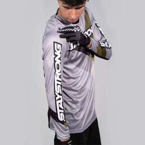 Stay Strong Chevron Race Trikot - grau