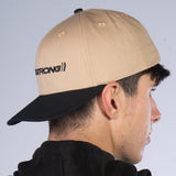 Stay Strong Staple Snapback - Black / Tan