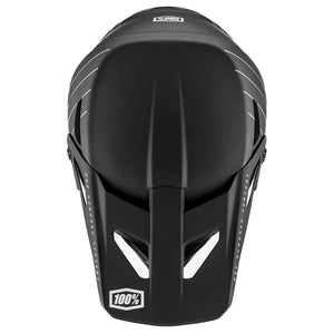 100% Status Race Helm - Unverzichtbar Schwarz