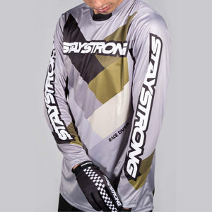Stay Strong Chevron Race Trikot - grau