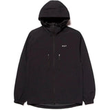 Huff Essentials Zip Standard Shell Jacket - Black