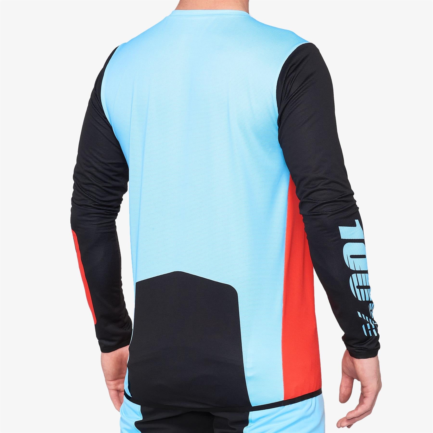 100% R-Core X Race Trikot - Fluo Rot/Schwarz