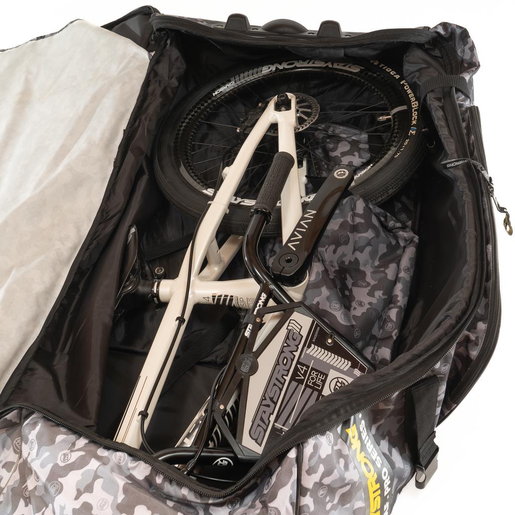 Stay Strong V2 Pro -Serie Golf/Fahrradbeutel - Schwarz/Grau Camo
