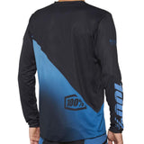 100% R-Core-X Long Sleeve 2022 Race Jersey-Schwarz/Schieferblau