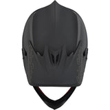 Troy Lee D3 Fiberlite Rennen Helm - Mono Schwarz