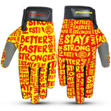 Stay Strong Sketch Jugendhandschuhe - Rot/Gelb