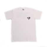 T-shirt de poche à griffe source - blanc