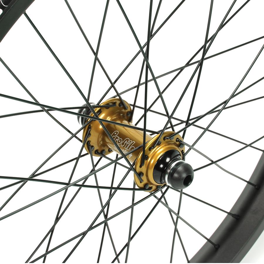 Profile Elite / Cinema 888 / Titanium Spokes Front Custom Wheel