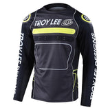 Troy Lee Sprint Race Jersey fallen ein - schwarz/grün
