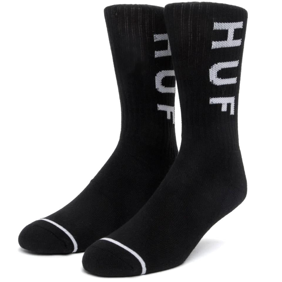 HUF Essential und Logo Sock - Schwarz