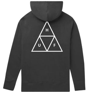 HUF Essentials dreifach Dreieck Pullover Hoodie - Schwarz