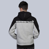 Stay Strong Corte la sudadera con capucha - negro/gris