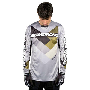 Stay Strong Chevron Race Trikot - grau