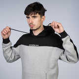 Stay Strong Corte la sudadera con capucha - negro/gris